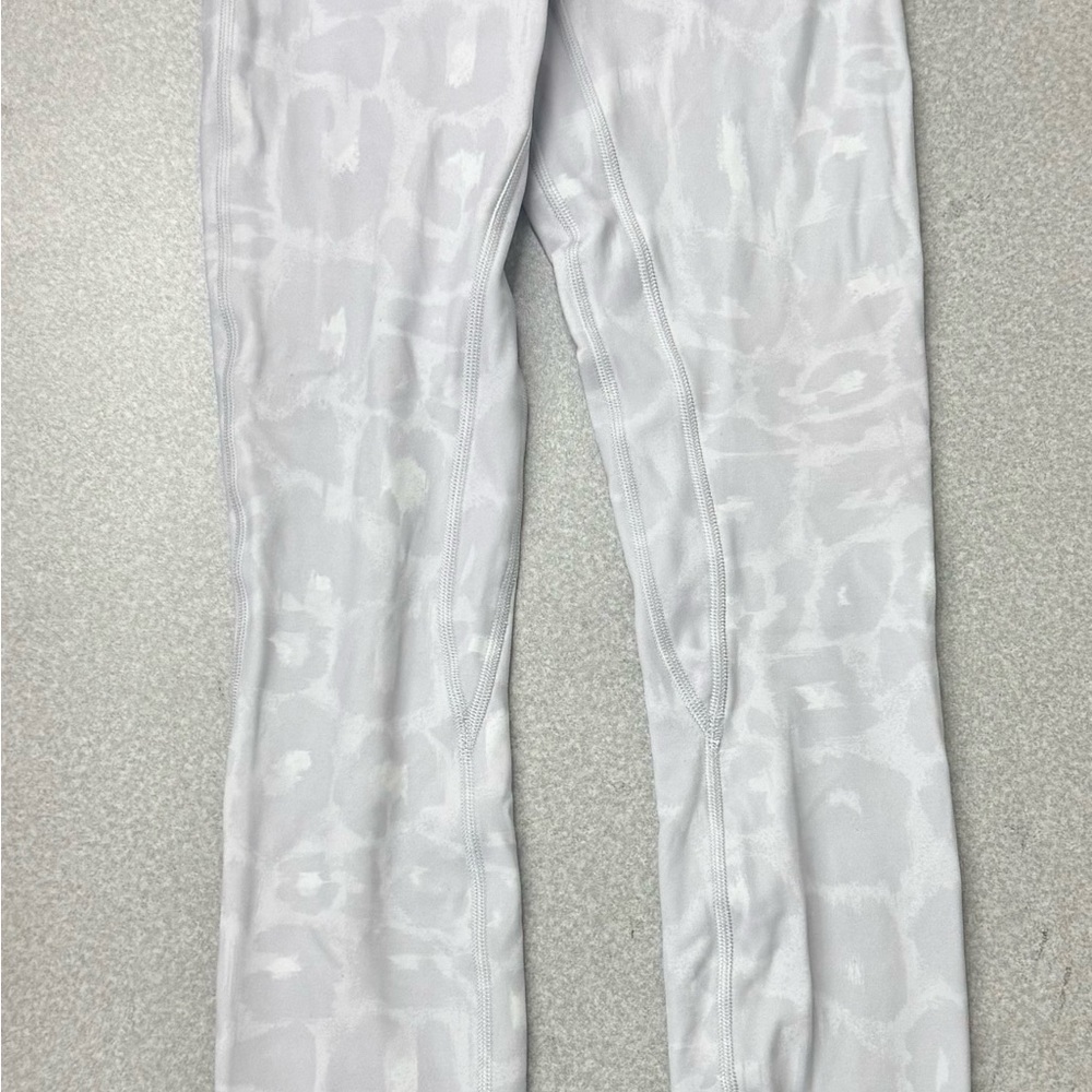 Lululemon White Animal Print Leggings